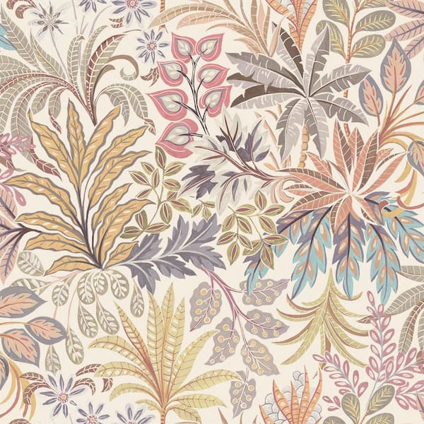 Parchment Crafted Floral Vinyl Peel and Stick Wallpaper Roll (Covers 28 sq. ft.)