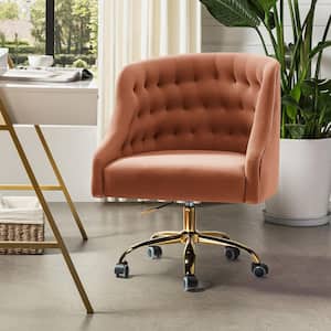 JAYDEN CREATION Lydia 24.5 in. Mid-Century Modern Burn-brick