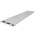 10 ft. L x 19 in. W Aluminum Plank Work Platform for Outdoor Scaffolding Work