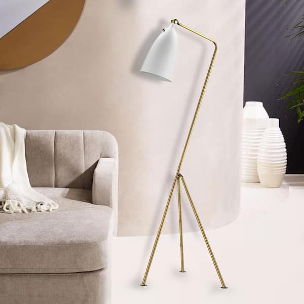 Brewed II 47.6 in. White Floor Lamp BEL01WH - The Home Depot