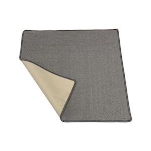 Escalade Gray 9 in. x 26 in. Modern Soft Non Slip Stair Treads Cover Landing Mat (Set of 13)