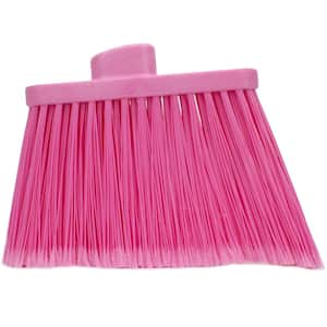 Sparta 12 in. Pink Polypropylene Flagged Upright Broom Head (12-Pack)