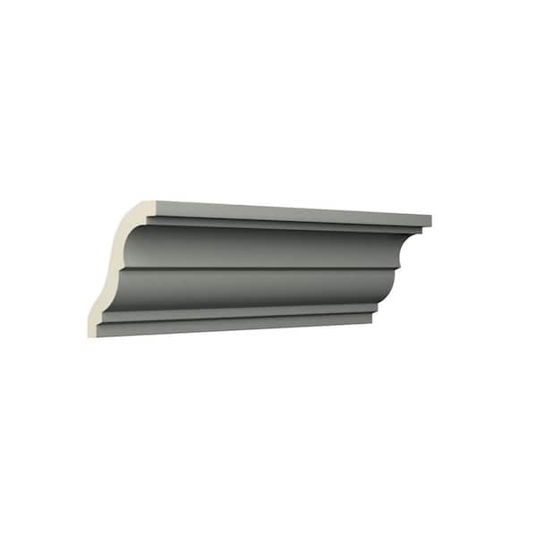 Ekena Millwork Enzo 2.5 in. D x 4 in. W x 96 in. L Polyurethane Crown Moulding