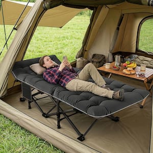 BOZTIY Folding Camping Cots 75 in. x 28 in. Double Layer Oxford