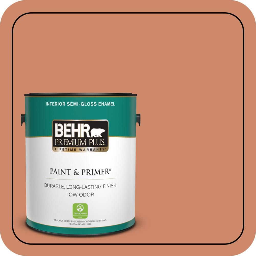 1 gal. #230D-5 Aztec Brick Semi-Gloss Enamel Low Odor Interior Paint & Primer price history on PriceWatchPro