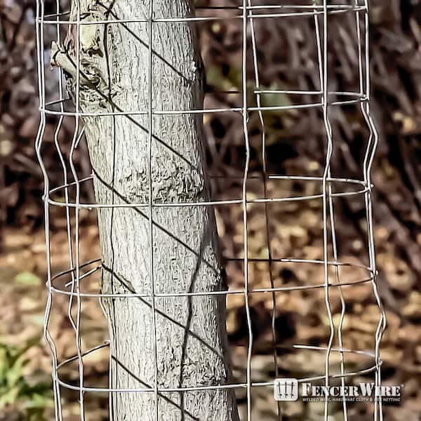 Fencer Wire 6 ft. x 100 ft. 12.5-Gauge Welded Wire Fence with Mesh 2 in. x  4 in. WB125-6X100M24 - The Home Depot