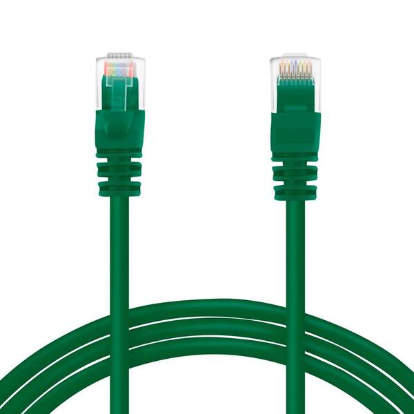 GearIt 10 ft. Cat6 Snagless Ethernet Computer LAN Network Patch Cable - Green (20-Pack)