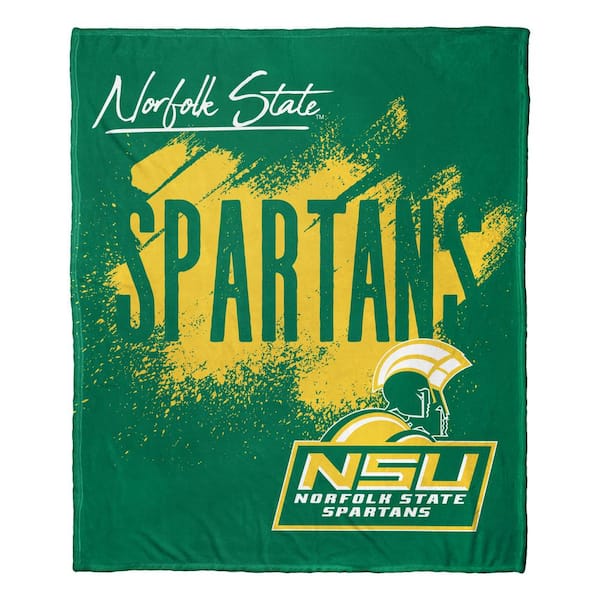 THE NORTHWEST GROUP NCAA School Tradition Norfolk St Silk Touch Green Throw Blanket