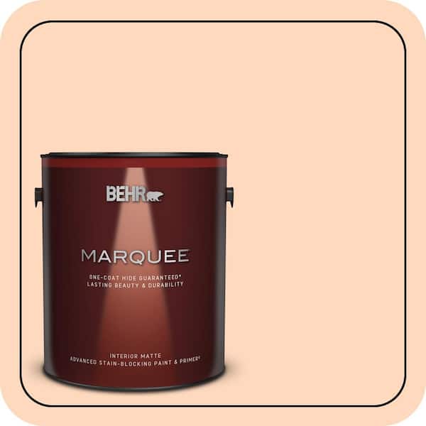 BEHR MARQUEE 1 gal. #270C-2 Shrimp Cocktail Matte Interior Paint & Primer