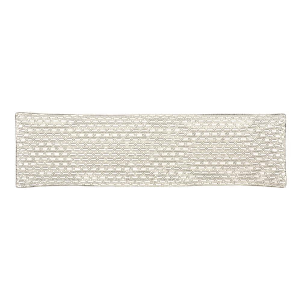 Melbourne Polyester Ivory Bolster Decorative Throw Pillow 15 in. x 52 in.