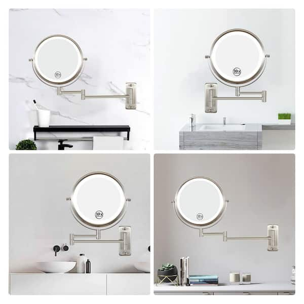 StoreSmith Wall Mounted Swivel Mirror with Storage - 20628204