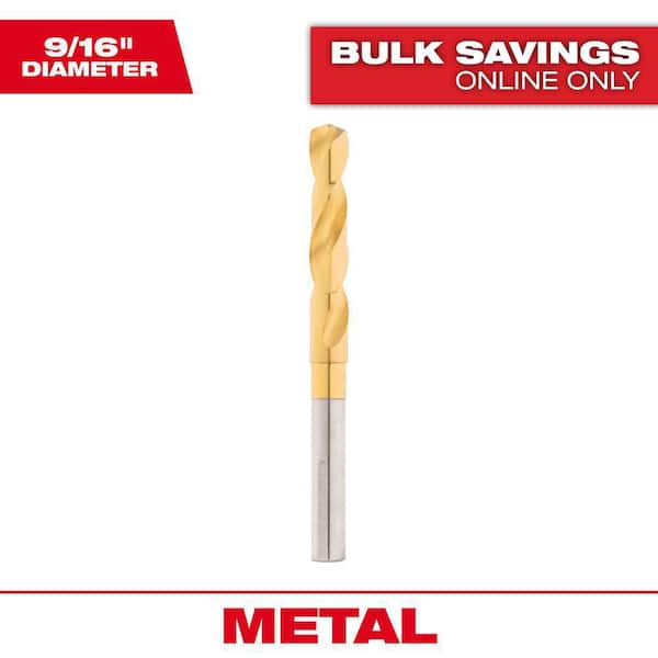 9/16 in. Titanium Silver and Deming Drill Bit