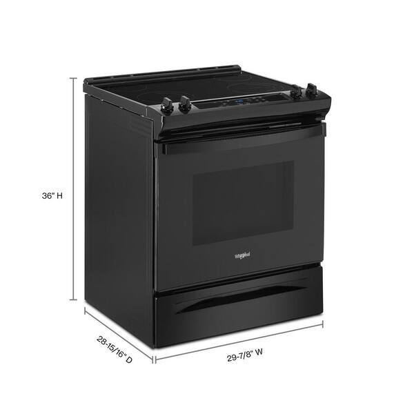 Whirlpool 4.8 cu. ft. Electric Range in Black WEE515S0LB The