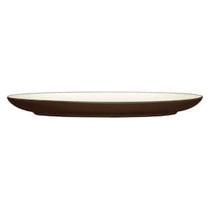 Colorwave Chocolate 16 in. (Brown) Stoneware Oval Platter
