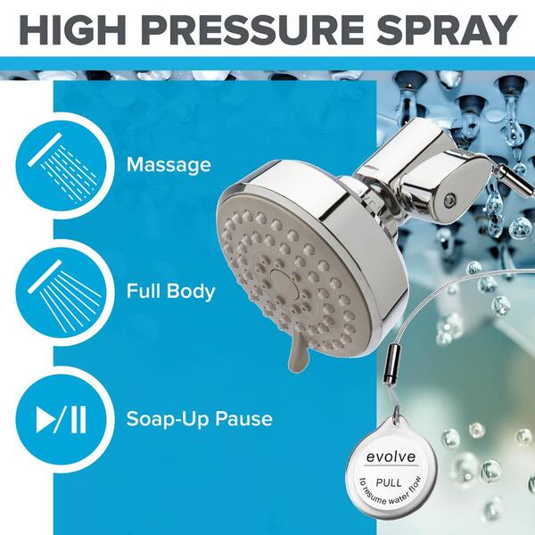 Evolve Technologies ShowerStart 3-Spray Pattern with 1.5 GPM 3.25