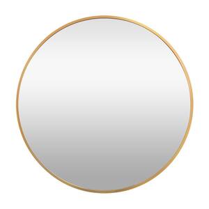 19.7 in. W x 19.7 in. H Round Metal Framed Wall-Mounted Bathroom Vanity Mirror in Gold