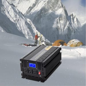 2500-Watt Power Inverter Modified Sine Wave Inverter 12-Volt with LCD Display Remote Controller LED Indicator for RV Car