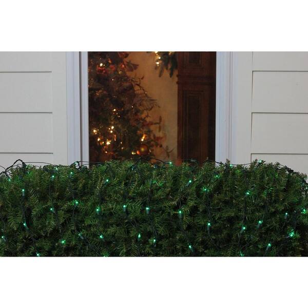 home depot green christmas lights