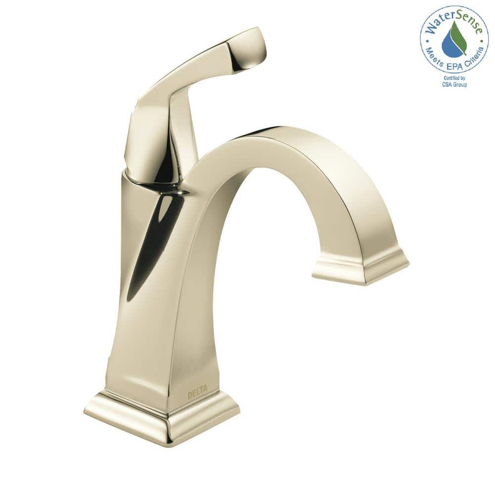 Polished Nickel Single Hole Modern Bathroom Faucet