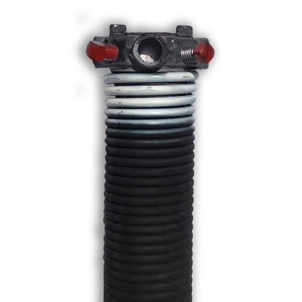 DURA-LIFT 0.218 in. Wire x 1.75 in. D x 28 in. L Torsion Spring in White Left Wound for Sectional Garage Doors