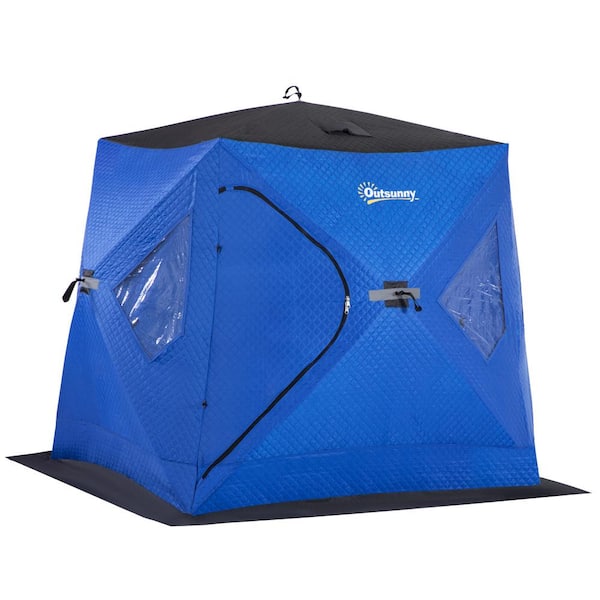 OMVMO 8-10 Person Insulated Ice Fishing Tent/Ice Fishing Shelter
