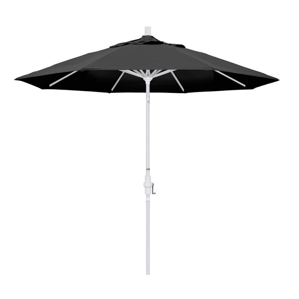 9 ft. Aluminum Collar Tilt Patio Umbrella in Black Olefin price history on PriceWatchPro