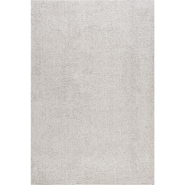 Alaya Solid Light Silver 9 ft. x 12 ft. Indoor Area Rug