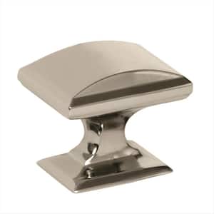 Candler 1-1/4 in (32 mm) Length Polished Nickel Square Cabinet Knob