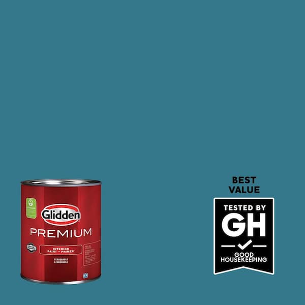 Glidden Premium 1 qt. PPG1151-6 Adventure Semi-Gloss Interior Latex Paint