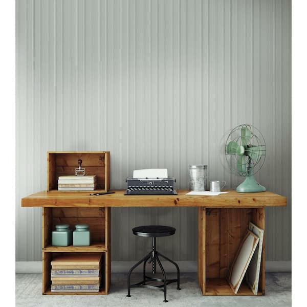 28.18 sq. ft. Beadboard Peel and Stick Wallpaper