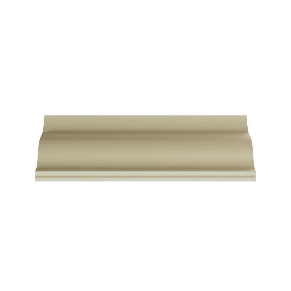 June 4" H x 94.5" W x 4" D Unfinished Polyurethane Crown Moulding