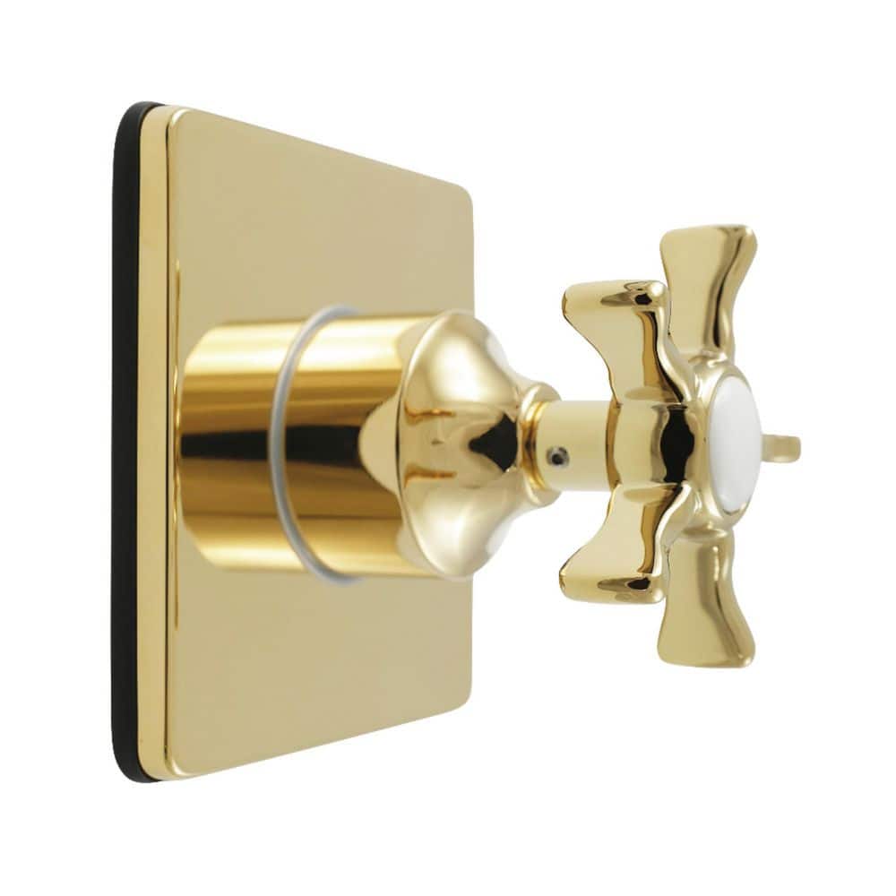 Hamilton 1/2 in. Single-Handle 1-Hole Wall Mount 3-Way Diverter Valve with Trim Kit in Polished Brass price history on PriceWatchPro