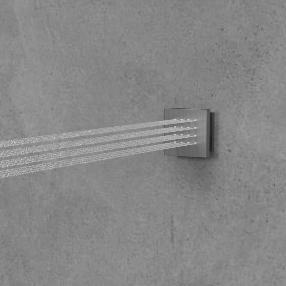 16" Dual Shower Heads with Handheld Spray and Body Jets in Brushed Nickel