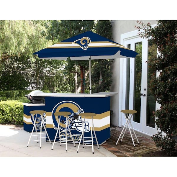 Best of Times St Louis Rams All-Weather Patio Bar Set with 6 ft. Umbrella