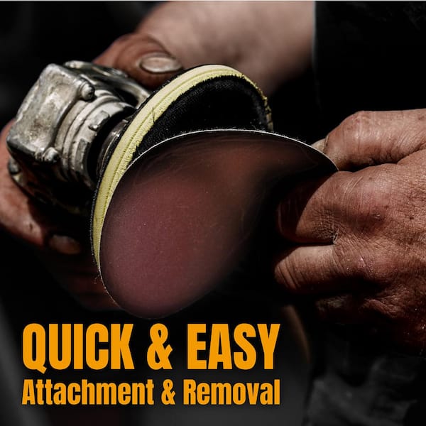 6 in. 180-Grit Aluminum Oxide Hook and Loop 6-Hole Disc (25-Pack)