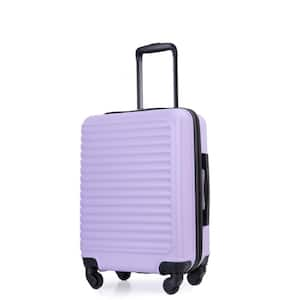 21.6 in. Lavender Purple ABS Lightweight Spinner Suitcase