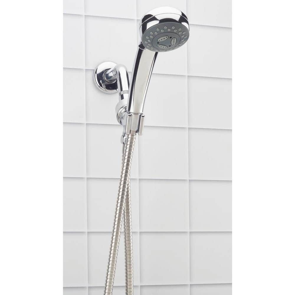 Chrome Handheld Shower Head with Pulse and Rain Settings