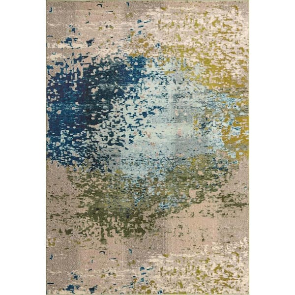 Unique Loom Estrella Vella Blue 10' 0 x 14' 0 Area Rug