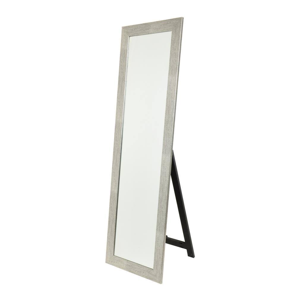 BrandtWorks Silver Grain Freestanding Full Length Framed Mirror 21.5 in