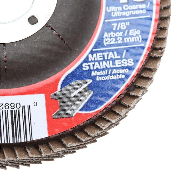 DIABLO 4-1/2 in. 40-Grit Steel Demon Grinding and Polishing Flap Disc with  Type 29 Conical Design DCX045040N01F - The Home Depot
