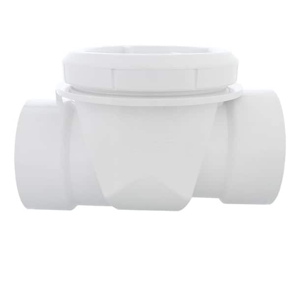 JONES STEPHENS 4 in. PVC Backwater Valve for Drainage Systems