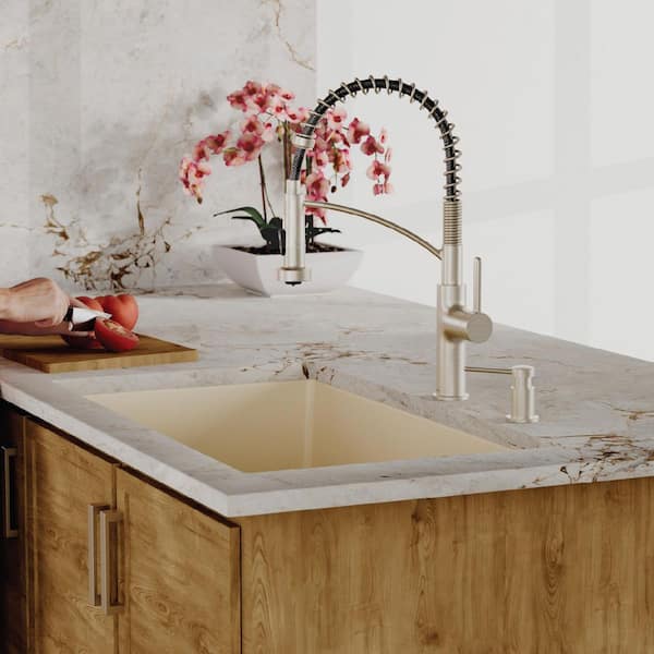 Karran QU-810 Quartz/Granite 32 in. Double Bowl 50/50 Undermount