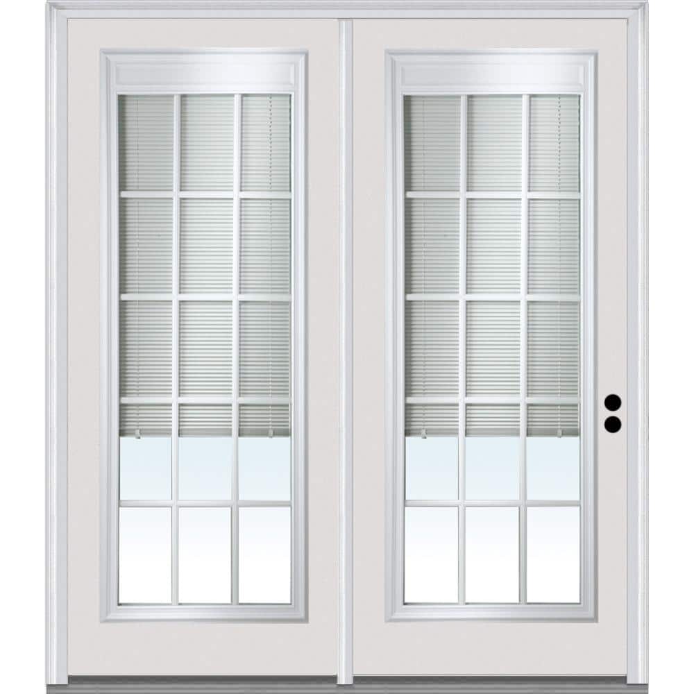 TRUfit 71.5 in. x 79.5 in. Left-Hand Internal Blinds Triple Pane Clear Low-E Primed Steel Double Prehung Patio Door price history on PriceWatchPro