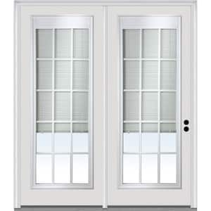 MMI Door 64 in. x 80 in. Full Lite Primed Steel Stationary Patio Glass ...