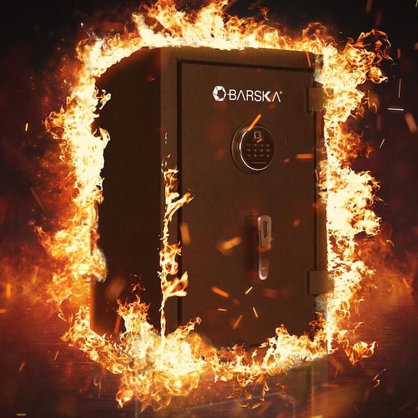 BARSKA 2.02 cu. ft. Fireproof Safe with Biometric and Digital
