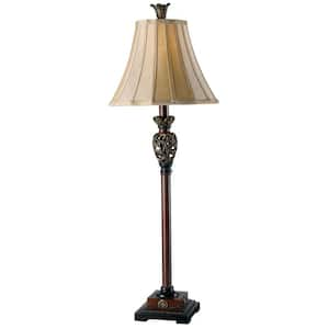 Iron Lace 32 in. Golden Ruby Buffet Lamp