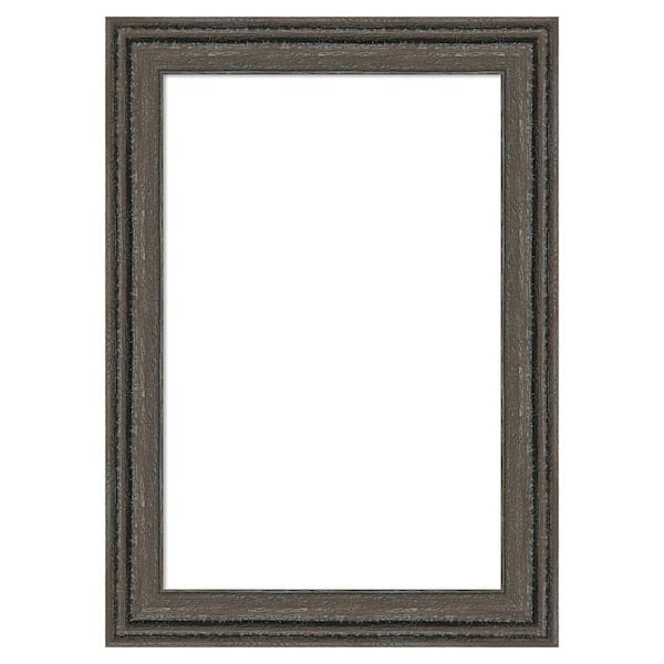 Upcycled Brown Grey 15 in. x 21 in. Wood Framed Dry Erase Magnetic Memo Board