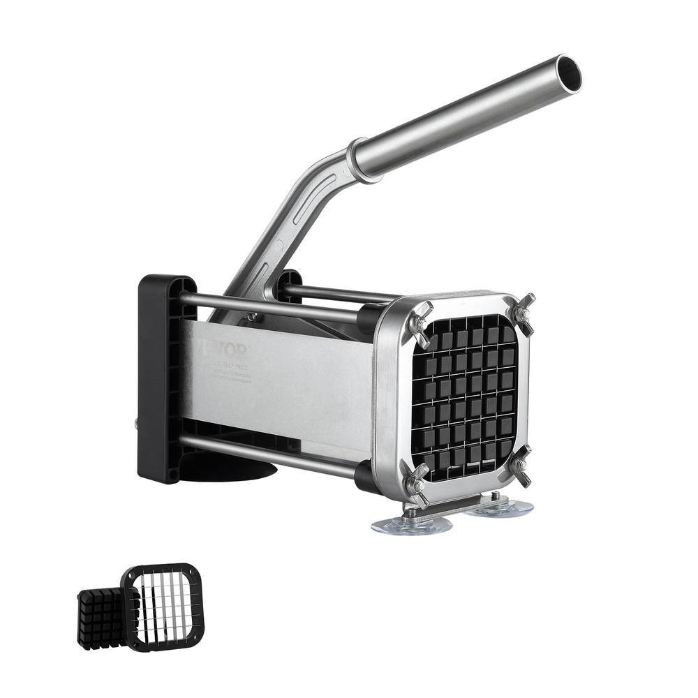 French Fry Cutter, Potato Slicer with 1/2-In. Stainless Steel Blade, Manual Potato Cutter Chopper with Suction Cups price history on PriceWatchPro