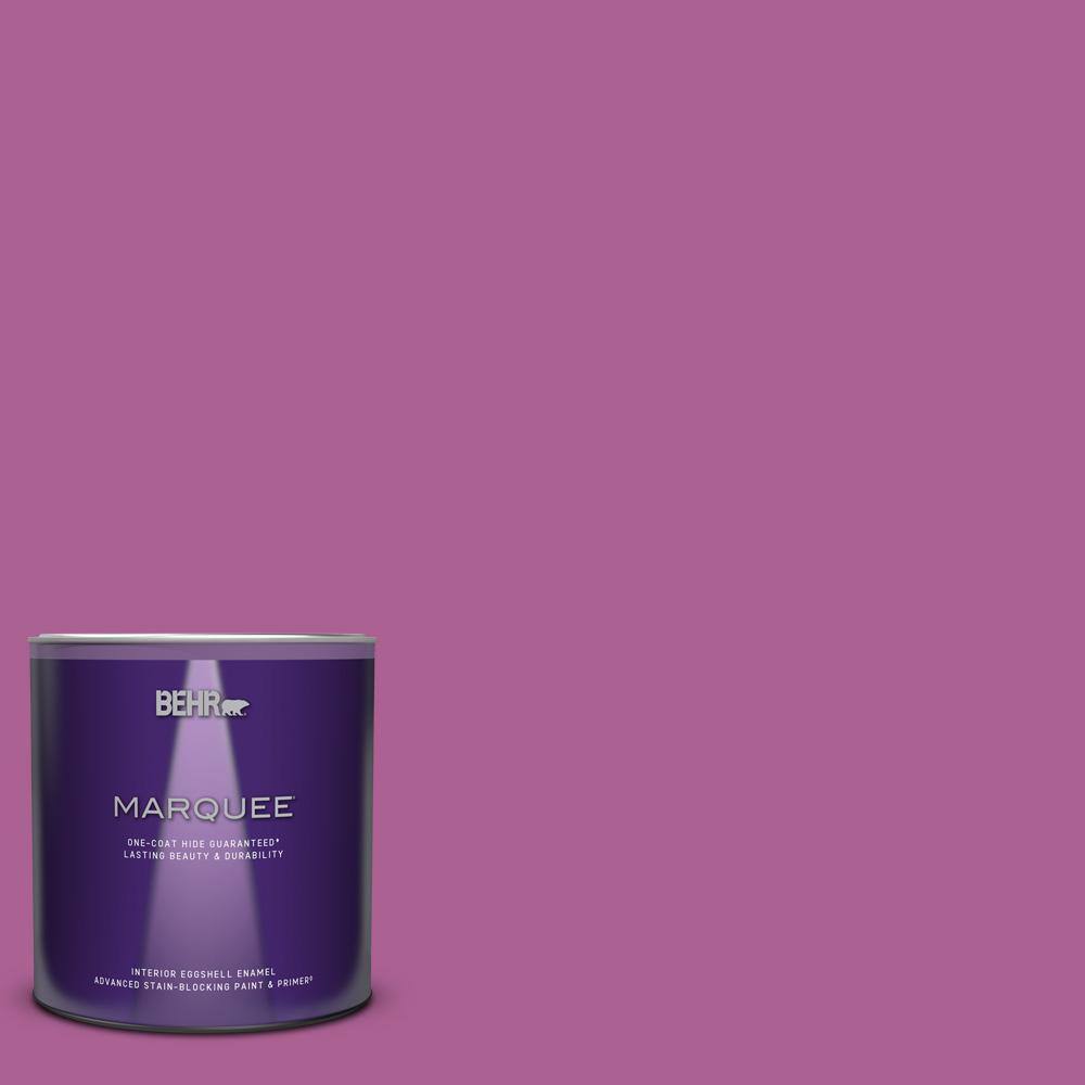 1 qt. #680B-6 Exotic Bloom Eggshell Enamel Interior Paint & Primer