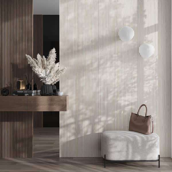 Apollo Tile Bois 24 in. x 48 in. Matte Warm White Taupe Ceramic
